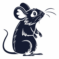 Hamster silhouette icon vector