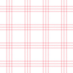 Seamless checkered pattern forming a pink and white textile design, ideal for fashion and home decor
