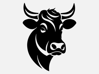 Cow Silhouette Vector Illustration