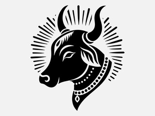 Cow Silhouette Vector Illustration