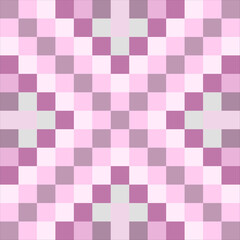 Checkered pattern in pink tones