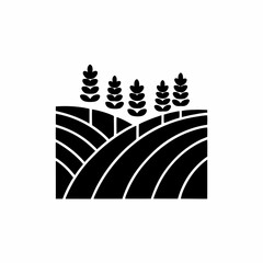 creative details Lavender Field Icon vector illustration