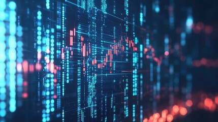 Fototapeta premium Business Financial Technology Investment concept Stock market investment fund background.