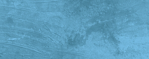 A Stylish and Urban-Inspired Blue Grunge Wall with Layers of Distressed Paint

