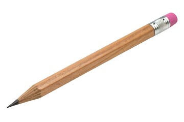Wooden Pencil with Pink Eraser