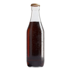  Clear Glass Bottle with Amber Liquid and Metal Cap