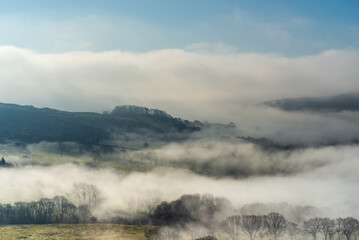 A dramatic view south from the Rhogo, Llandrindod Wells, Wales