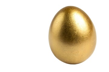 Golden Egg on Black Background