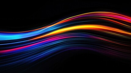 High-speed light wave trails effect, background, wallpaper, 4k, isolated on black, no text, no watermarks, no logo, no text, no watermarks, no logo.