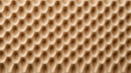 seamless soundproof panel texture in warm neutral light, featuring wavy pattern