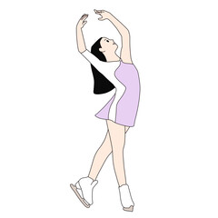 girl in a short dress