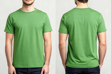 mock design for green t shirt