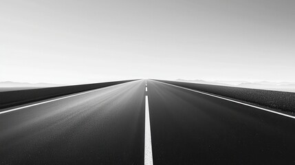 Road with geometric lines background, highway run scene concept illustration.