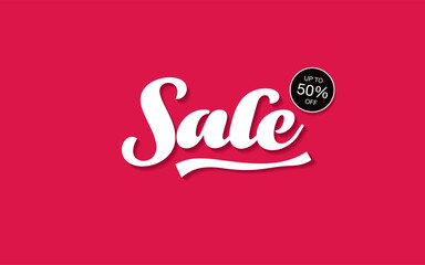 Sale banner vector graphic design