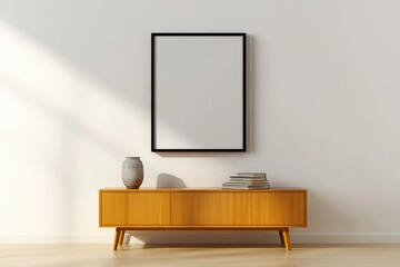 Minimalist interior showcases elegant furniture with natural lig
