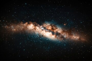 Fototapeta premium Stunning galaxy with vibrant colors and swirling cosmic dust, ca