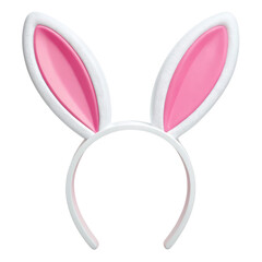 Cute bunny ears headband perfect for summer parties and festive occasions, adding playful touch to any outfit 3D