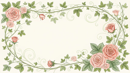 floral background with beautifully designed flowers