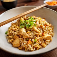 yakimeshi rice with chicken