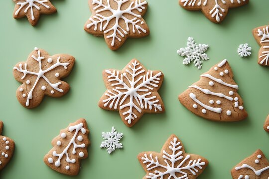 gingerbread cookies and christmas cookies