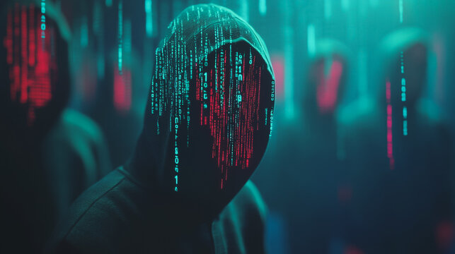 Hackers are planning to hack and attack Zeroday networks and cyber security systems in Smart digital city with Data center on cloud cyber security and Blue Binary Data Software Programming Code