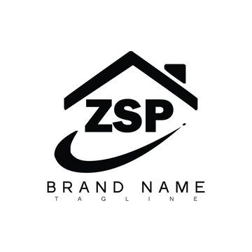 ZSP letter logo design. ZSP business and real estate monogram logo vector template.