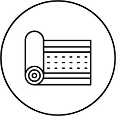 Yoga mat Icon