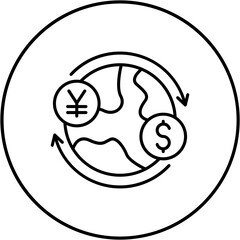 Global currency Icon