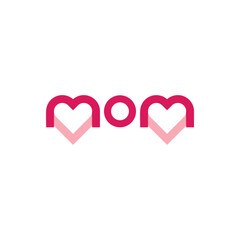 momo logo design with geometry