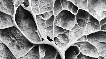 Leaf texture microscopic view