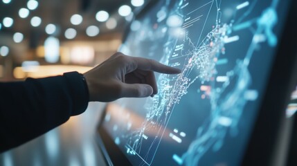 An AI powered virtual travel assistant creating personalized vacation itineraries in a digital interface, sleek digital screen with real-time location and travel data, Travel technology style