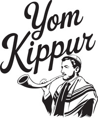 Yom Kippur T-shirt design, Happy Yom Kippur poster, background. Vector