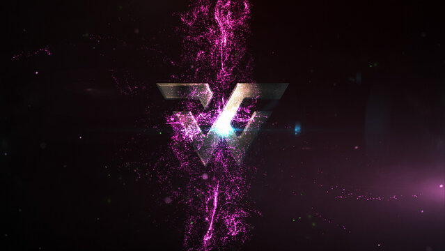 Particles Collision Horizontal Logo Reveal 194