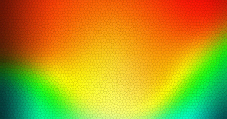 Abstract Colorful Rainbow Pattern Background Texture Design Green Yellow Orange Red Mosaic Tiles...