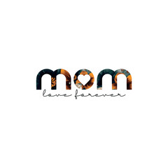 mom logo design with geometry