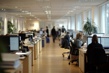 Business people working in office