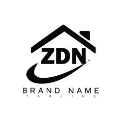 ZDN letter logo design. ZDN  business and real estate monogram logo vector template. ZDN letter logo, ZDN unique design, ZDN creative logo, ZDN business logo, ZDN monogram logo.