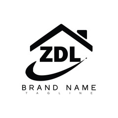 ZDL letter logo design. ZDL  business and real estate monogram logo vector template. ZDL letter logo, ZDL unique design, ZDL creative logo, ZDL business logo, ZDL monogram logo.