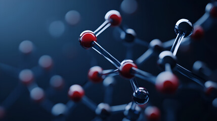Abstract background of atom or molecule structure