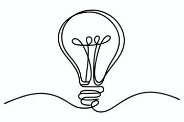 Sleek Minimalist Single Continuous Line Drawing Artwork of Letter L