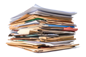 PNG Pile of documents pile administrative organization.