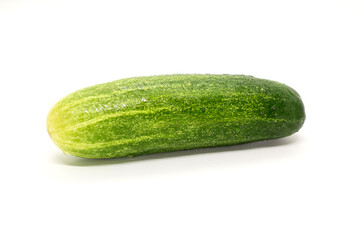 Cucumber in white background, Cucumber with water drop in isolated background