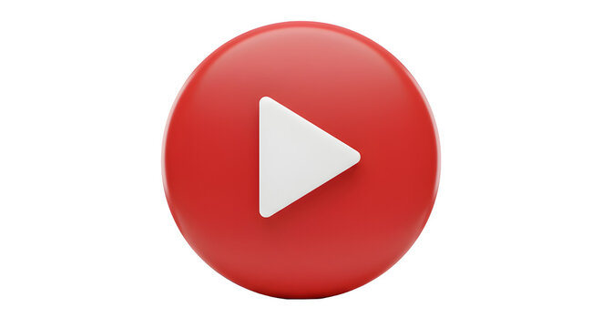 3d Realistic Play button vector illustration.