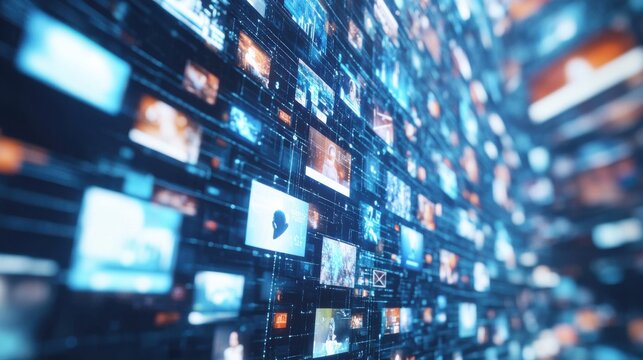 An AI powered system automating content moderation by analyzing text, images, and videos to identify harmful or inappropriate material across digital platforms