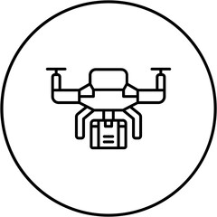 Drone delivery Icon