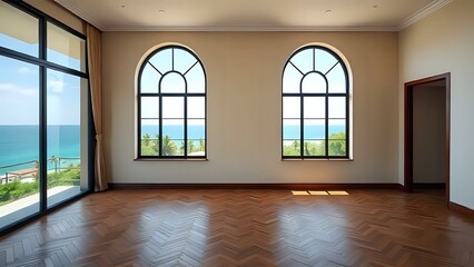 empty room with window