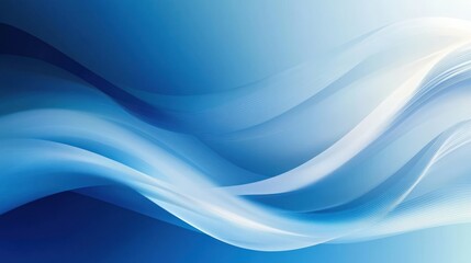Obraz premium Abstract Blue and White Flowing Lines Background