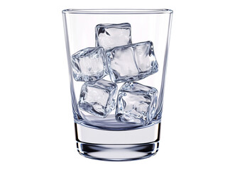 ice cubes in glass