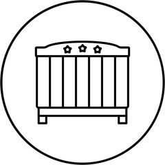 Baby crib Icon