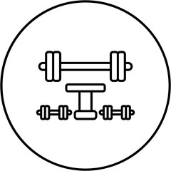 Fototapeta premium Body builder Icon